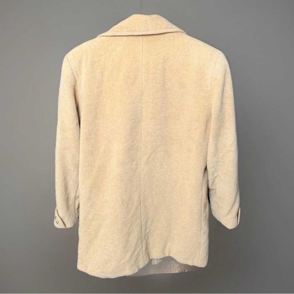 Vintage Larry Levine 100% Camel Hair Coat Women’s 4 US 10 Italy Fabric - Picture 3 of 8